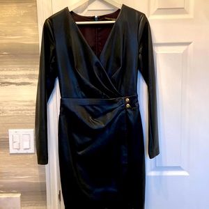 Faux leather dress loves it. Size small